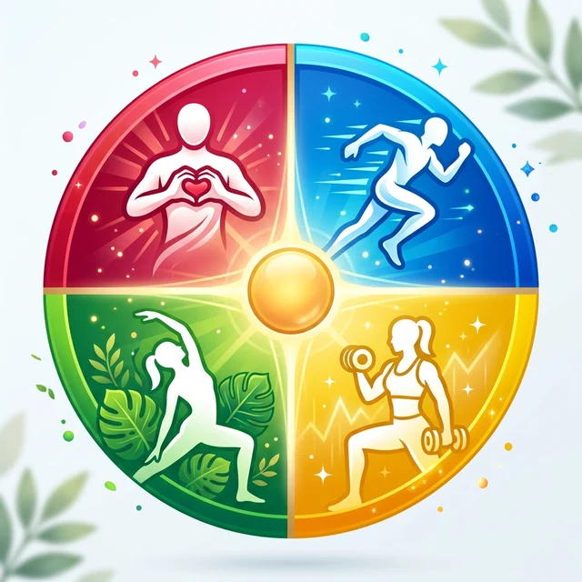 مجالات العافية الأربعة